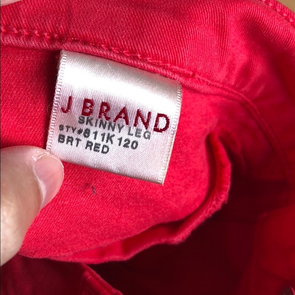 J Brand Bright Red Jeans Leggings - Picture 5 of 6